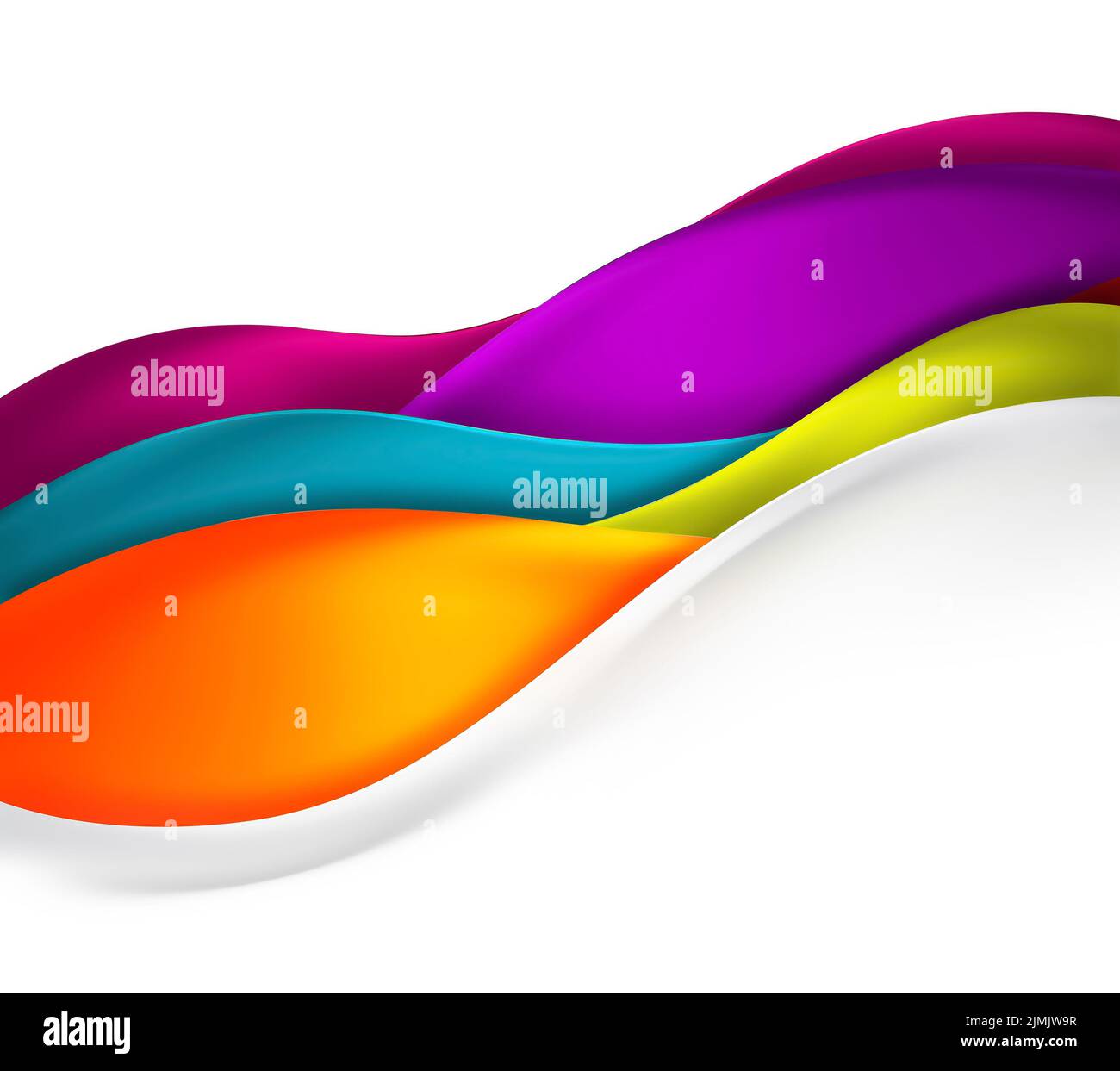 Onde luminose multicolore sfondo Foto Stock