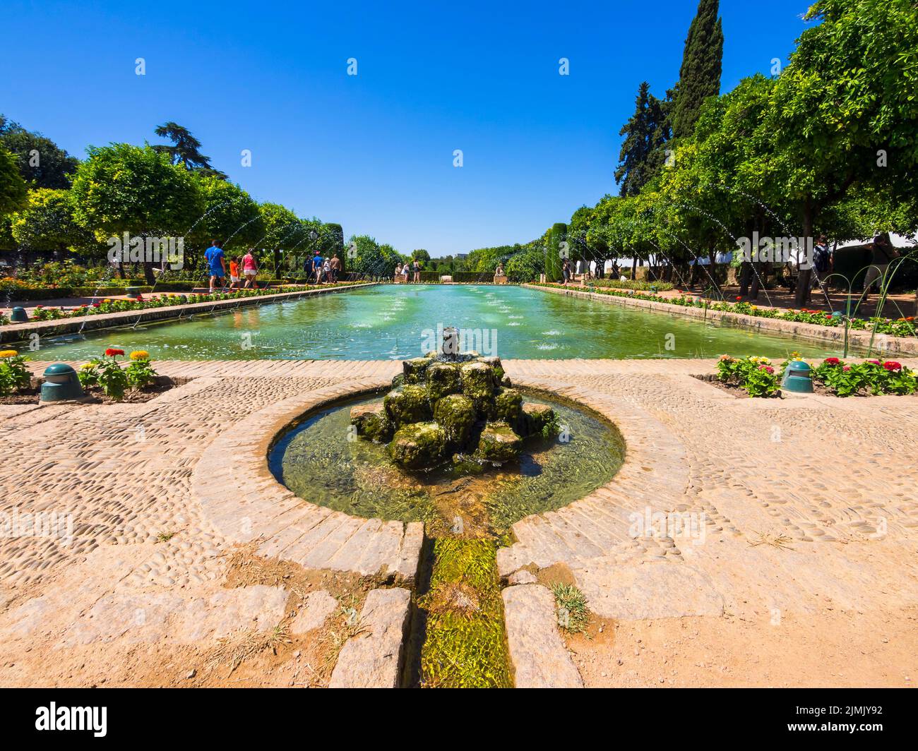 Le fortezze dell'Alcazar dei Re Cristiani Foto Stock