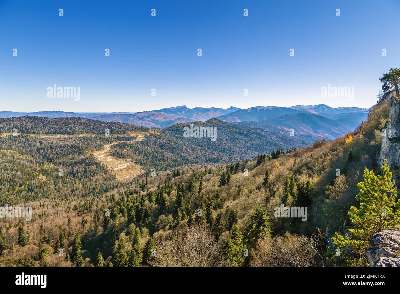 Paesaggio montano, Adygea, Russia Foto Stock