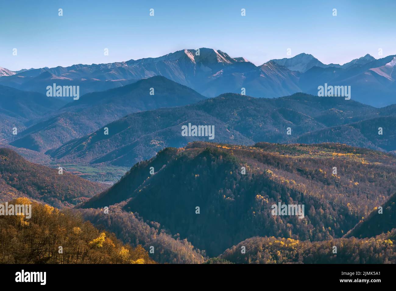 Paesaggio montano, Adygea, Russia Foto Stock