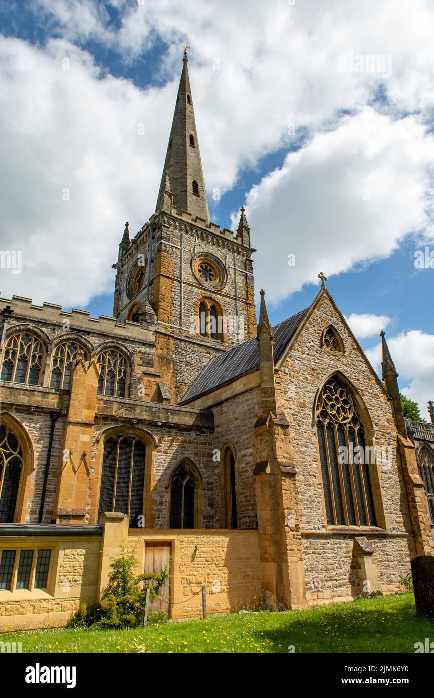 Chiesa della Santissima Trinità, Stratford upon Avon, Warwickshire, Inghilterra Foto Stock