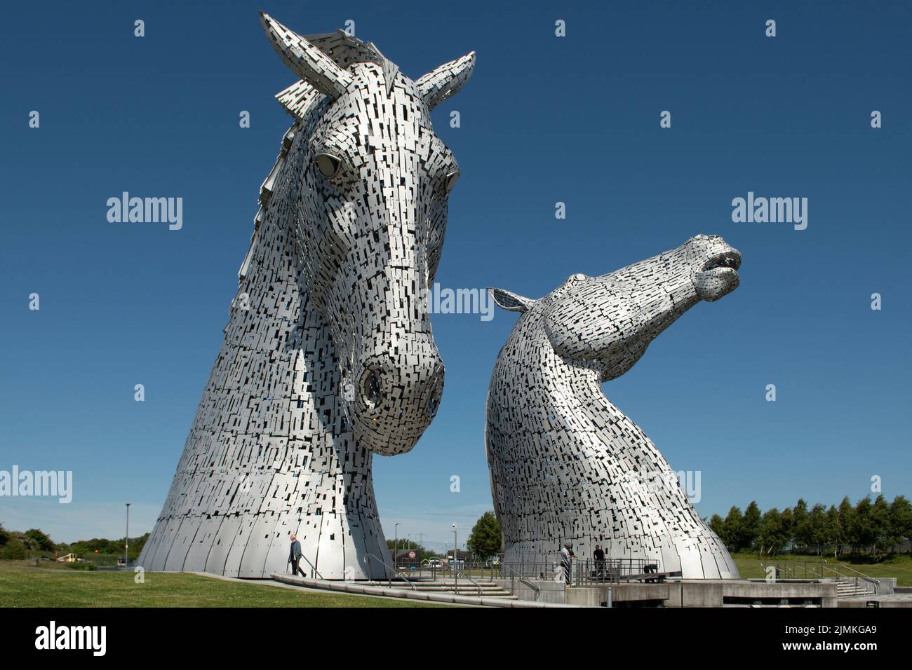 The Kelpies, Falkirk, Central Lowlands, Scozia Foto Stock