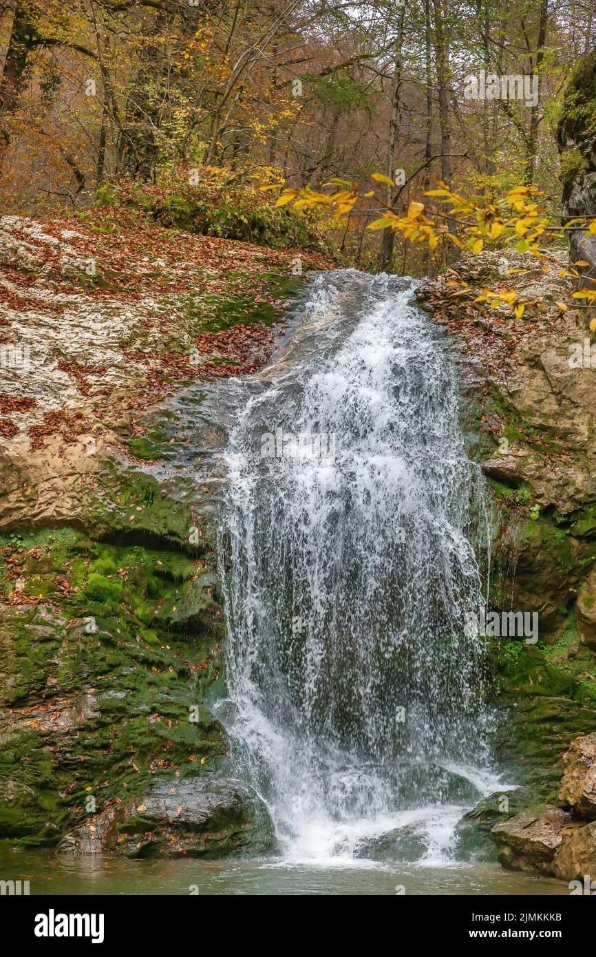 Cascate di Rufabgo Creek, Adygea, Russia Foto Stock