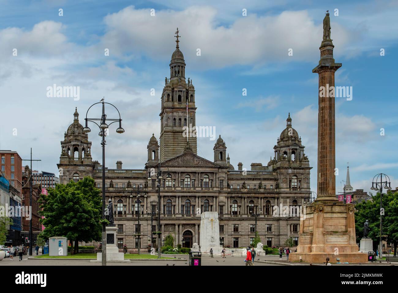 George Square, Glasgow, Scozia Foto Stock