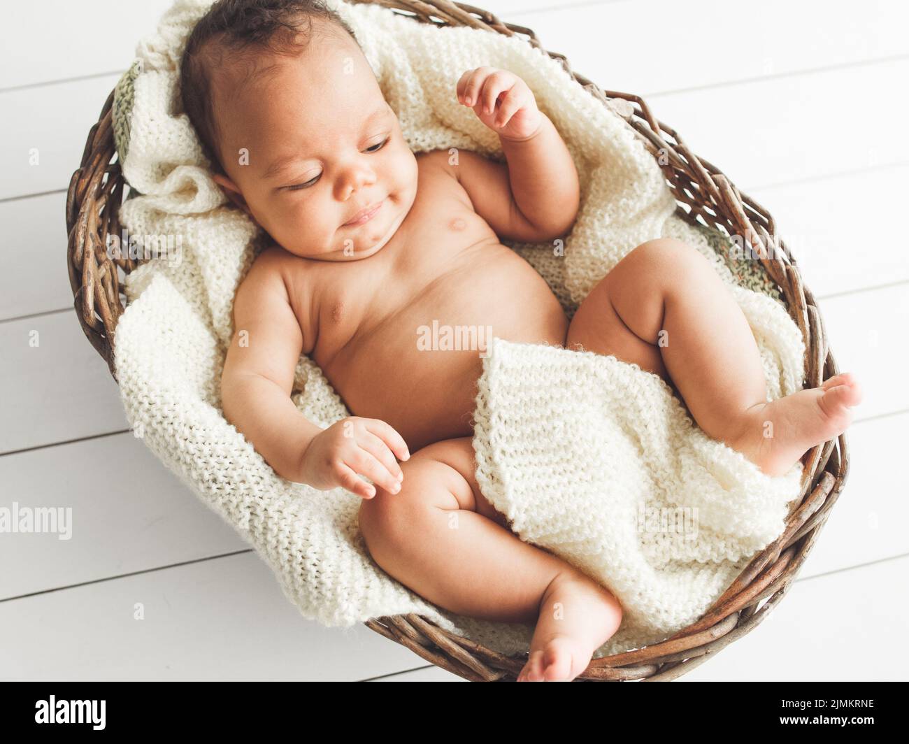 la tenerezza della bellezza del neonato la purezza innocenza Foto Stock