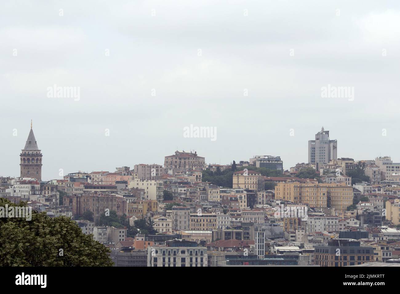 Beyoglu, Istanbul, Turchia: Panorama Beyoğlu. Beyoğlu è un distretto sul lato europeo di İstanbul Foto Stock