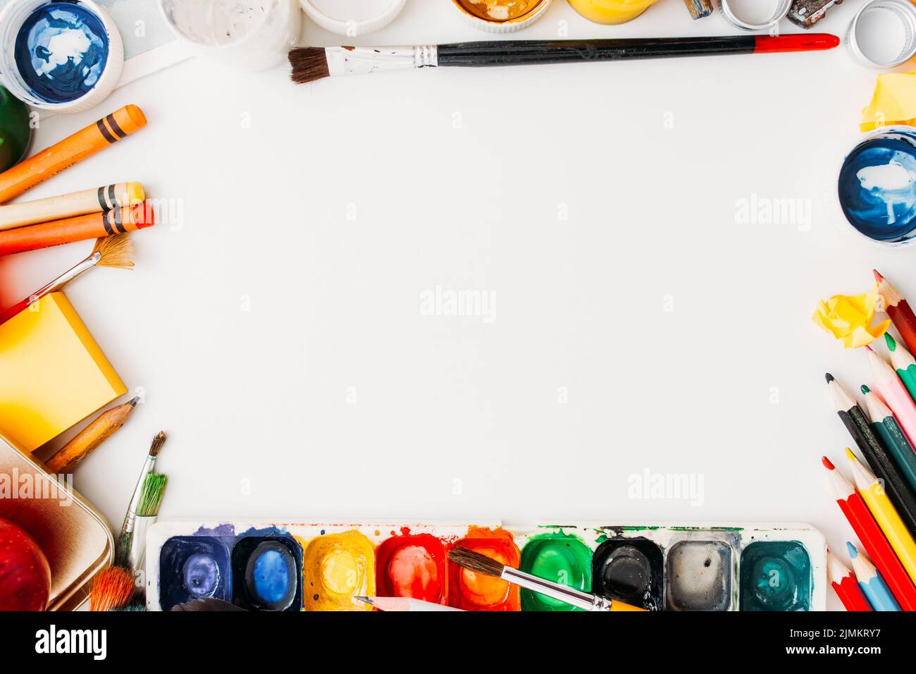 scuola d'arte moderna creativa hobby dipingere tempo libero Foto Stock