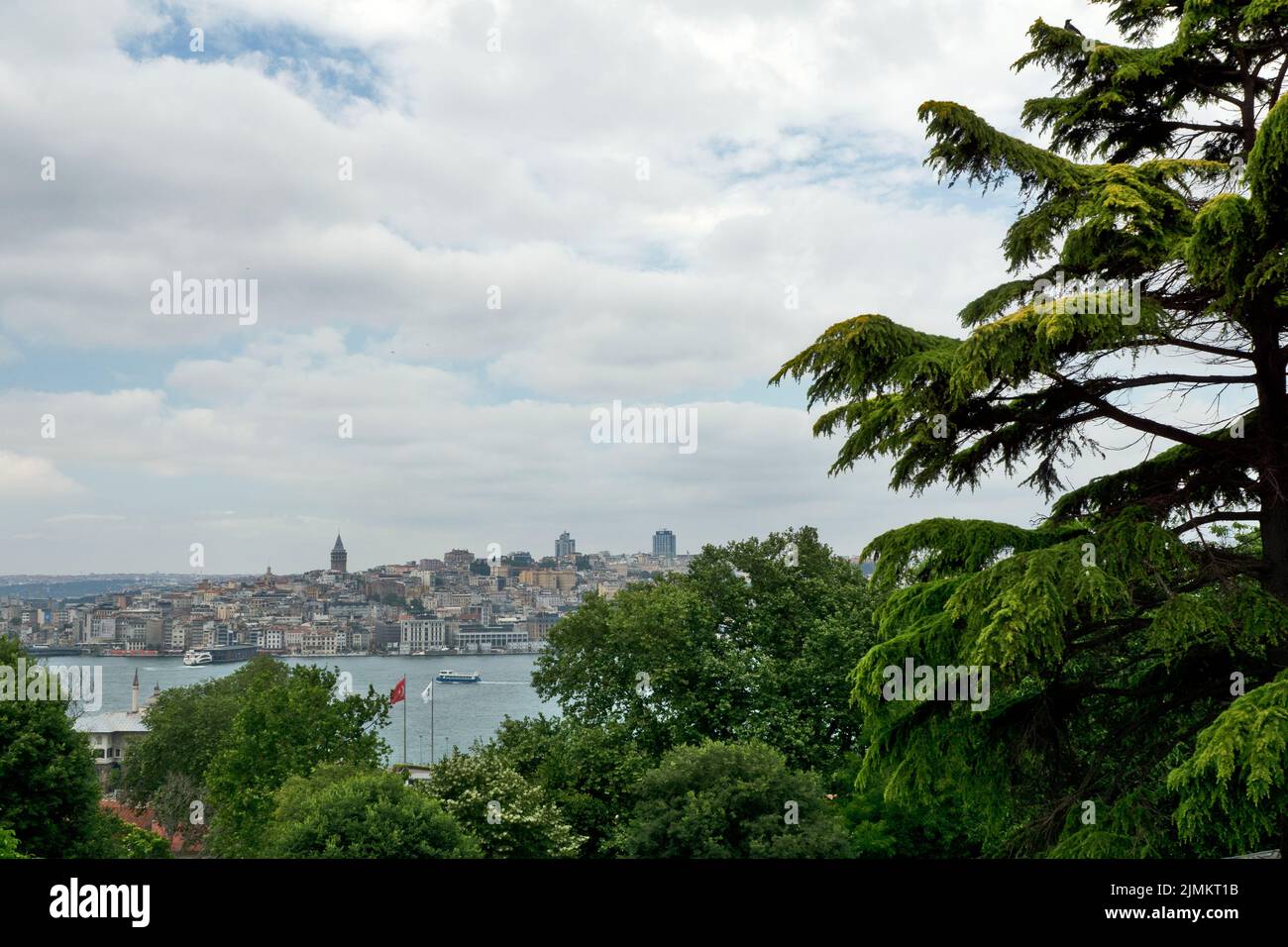 Beyoglu, Istanbul, Turchia: Panorama Beyoğlu. Beyoğlu è un distretto sul lato europeo di İstanbul Foto Stock