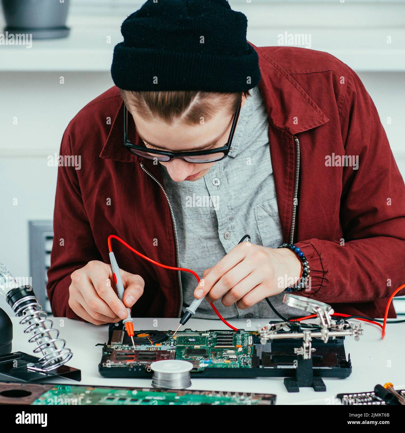 progettazione di circuiti di dispositivi elettronici Foto Stock