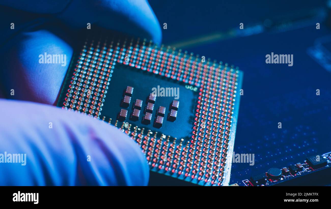 diagnostica elettronica di manutenzione del computer Foto Stock