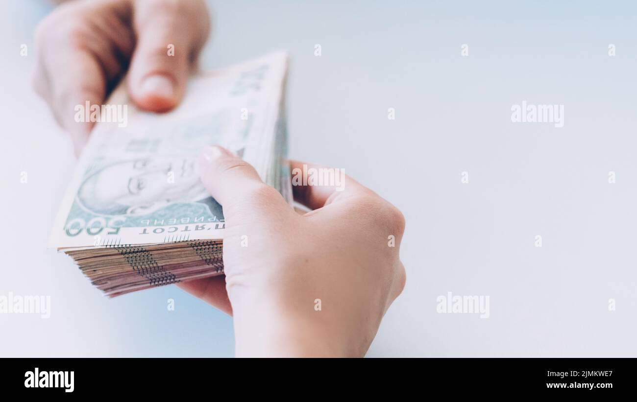 assistenza finanziaria denaro d'investimento per le imprese Foto Stock