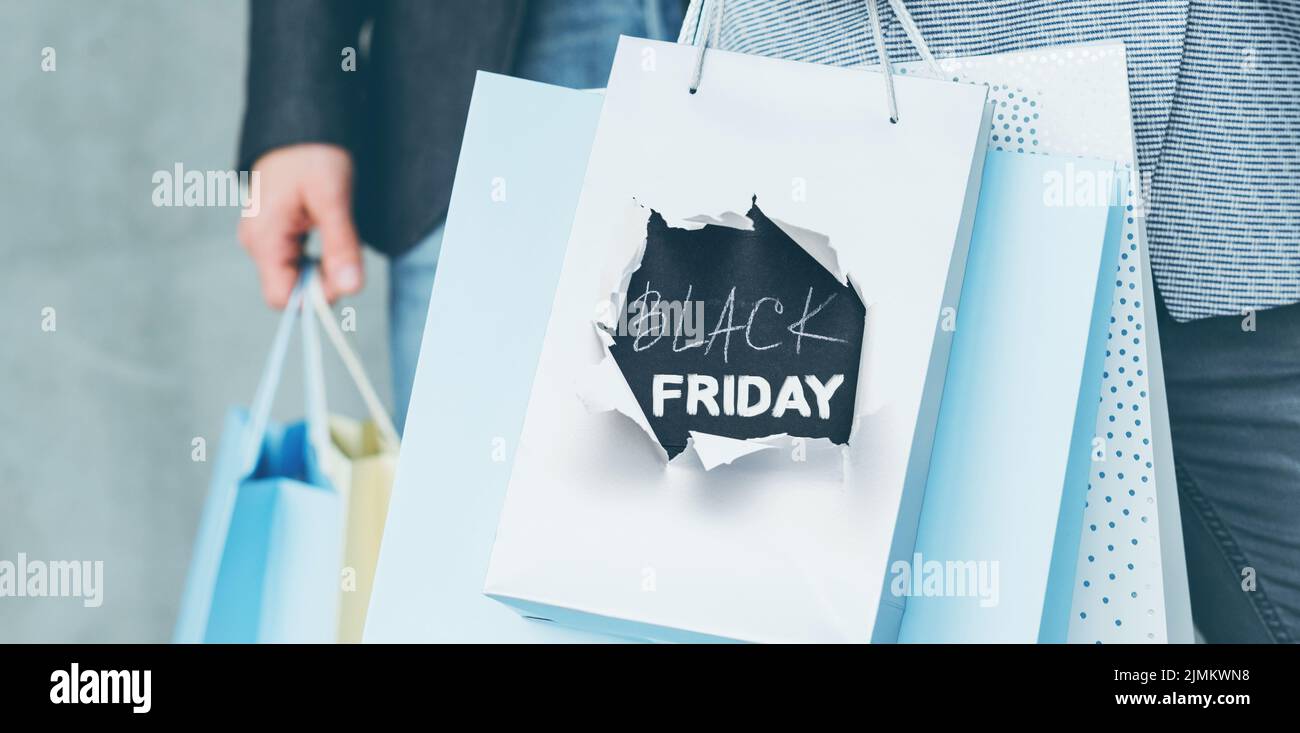 promozione stagionale di promozione black friday Foto Stock