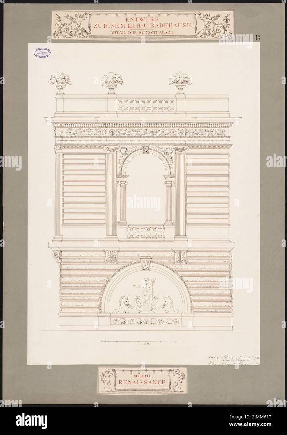 Kur und badehaus schinkelwettbewerb 1878 10 10 1878 immagini e