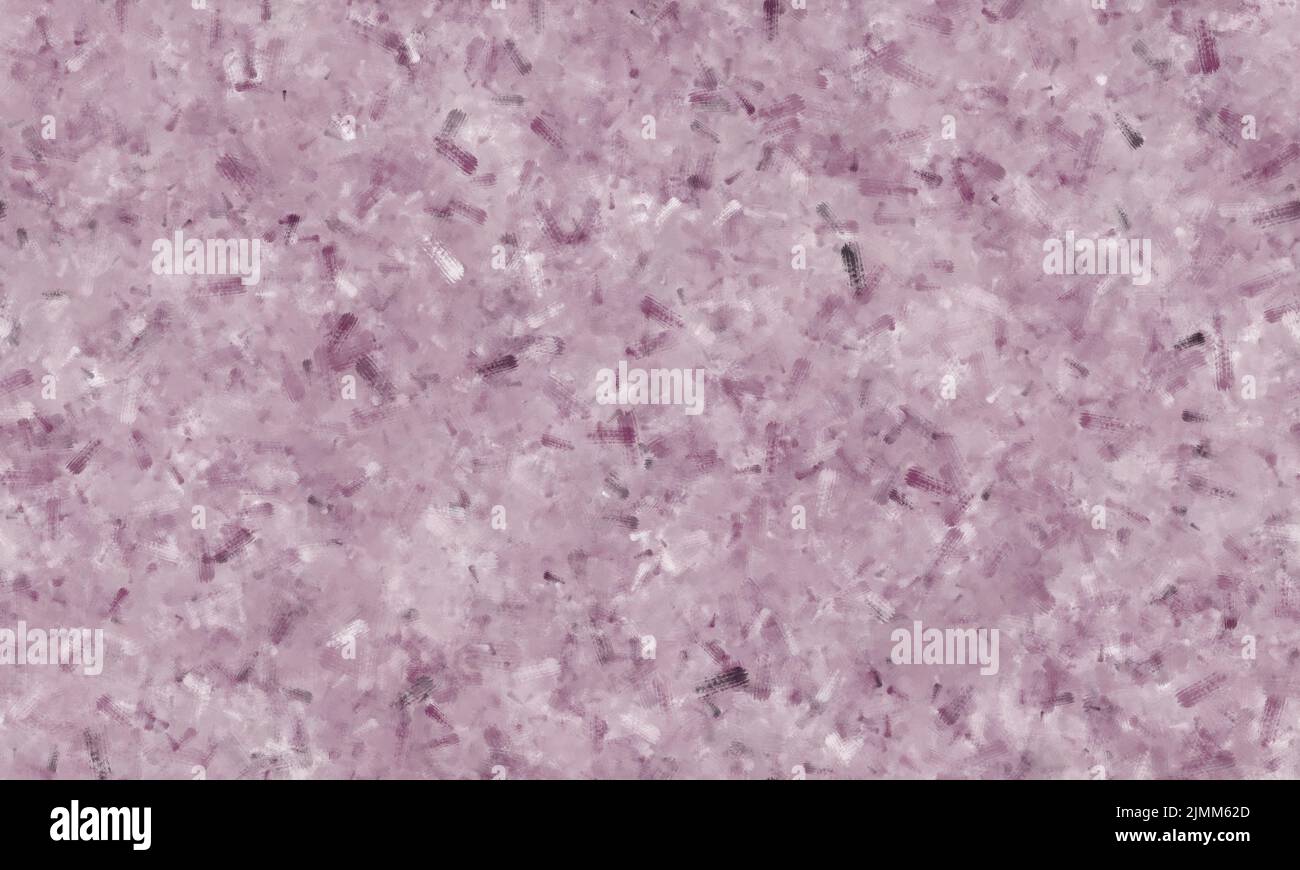 Pennellate caotiche, texture bagnata. Sfumature di colore viola. Sfondo senza giunture. Foto Stock