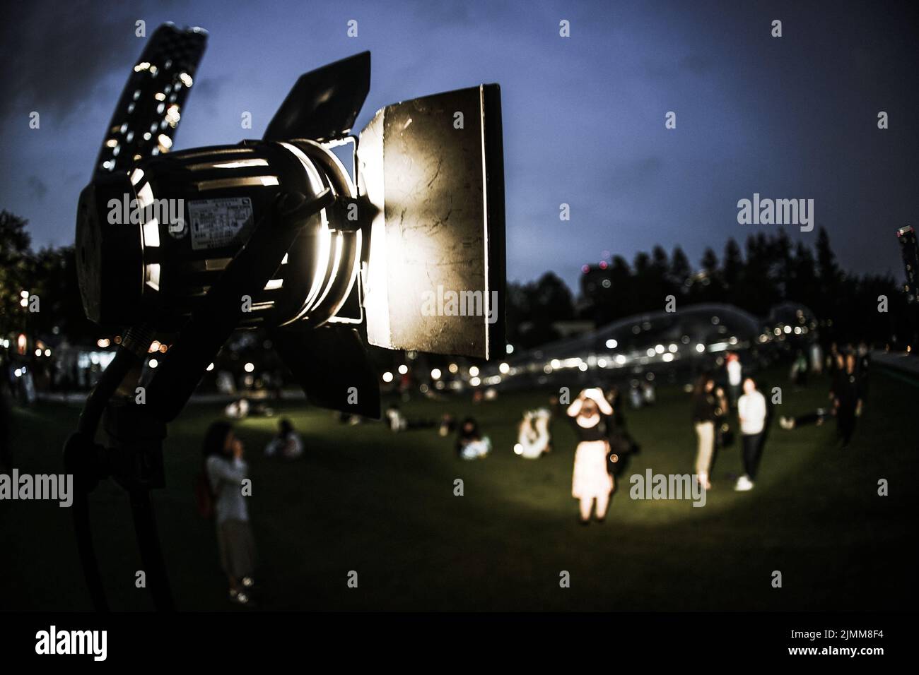 Immagine di un faretto luminoso Foto Stock