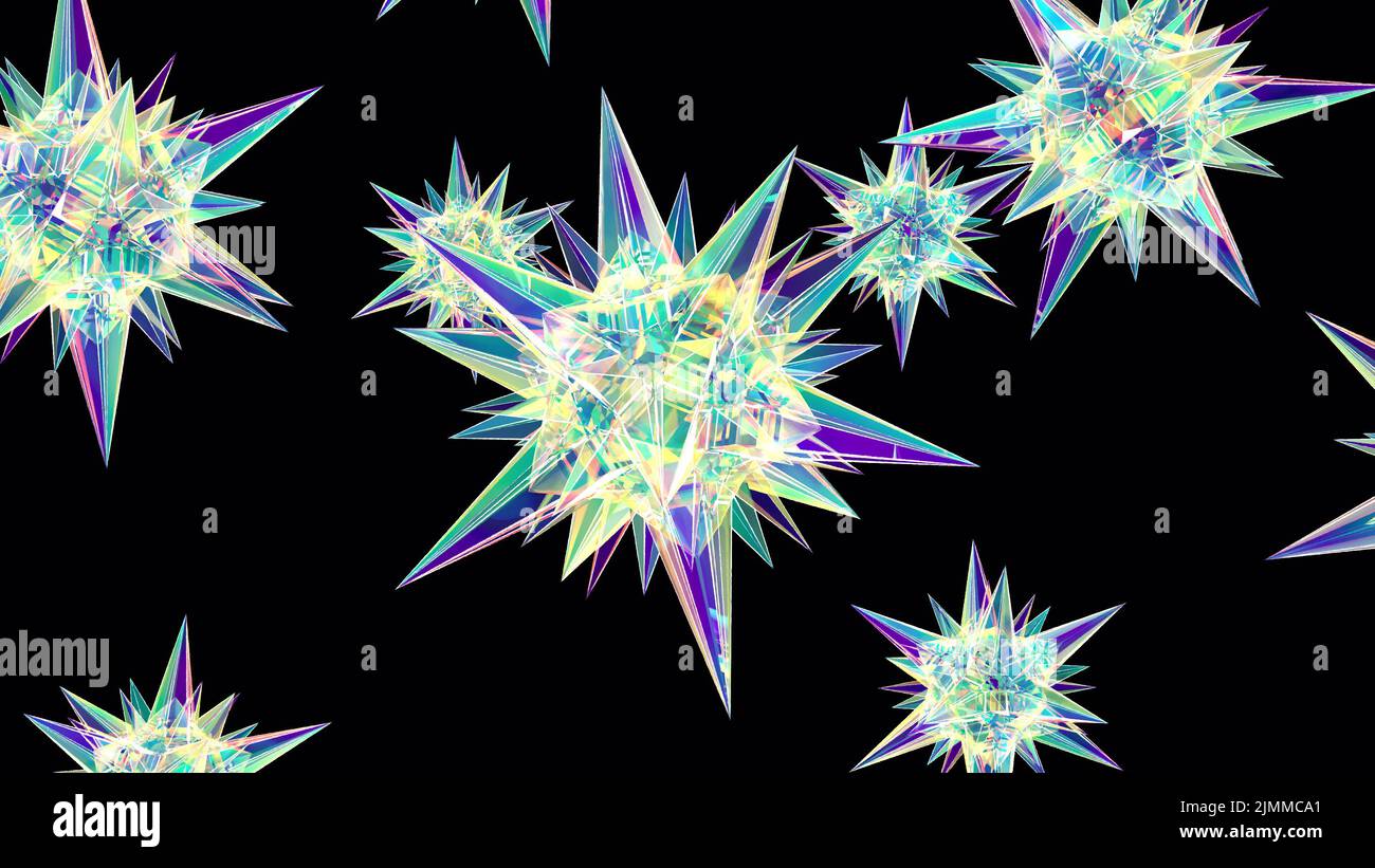 Star in fantasy 3D stile intro 3D rendering Foto Stock