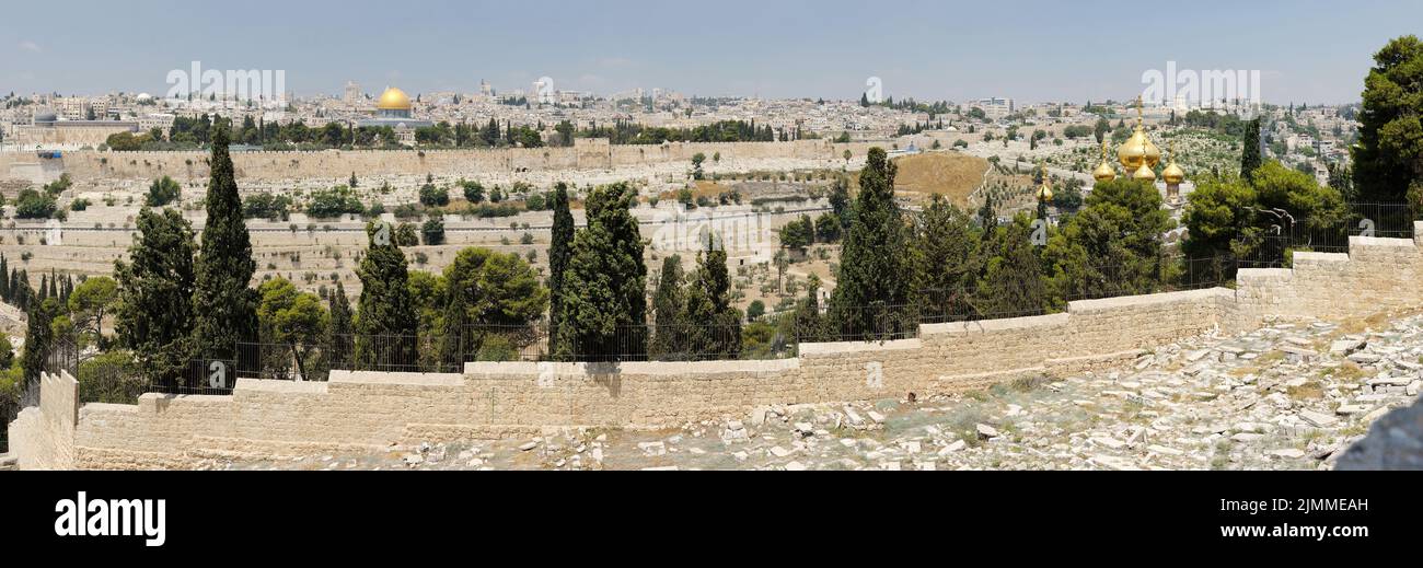 Panorama di Gerusalemme Foto Stock