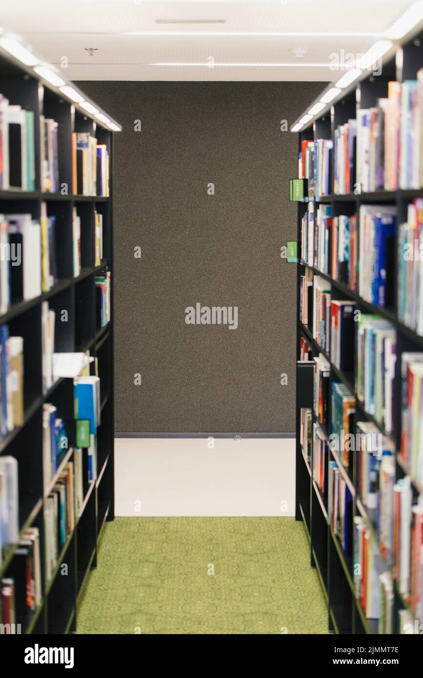 Librerie a file Foto Stock