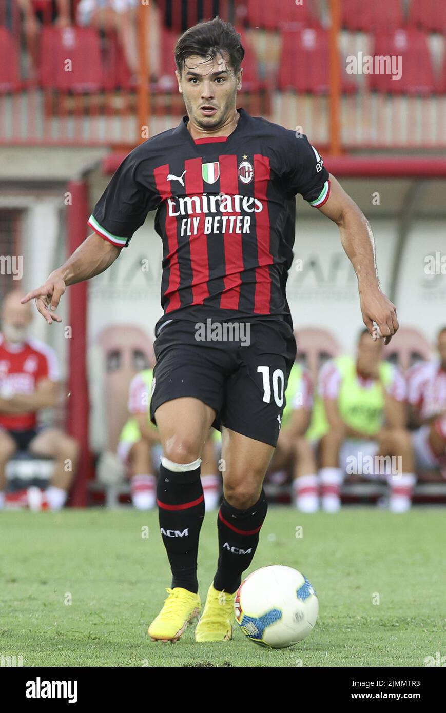 Brahim Diaz dell'AC Milan durante LR Vicenza vs AC Milan, partita frendly pre-stagione Serie A Tim 2022-23, allo stadio Romeo menti di Vicenza (VI), Italia, ON Foto Stock