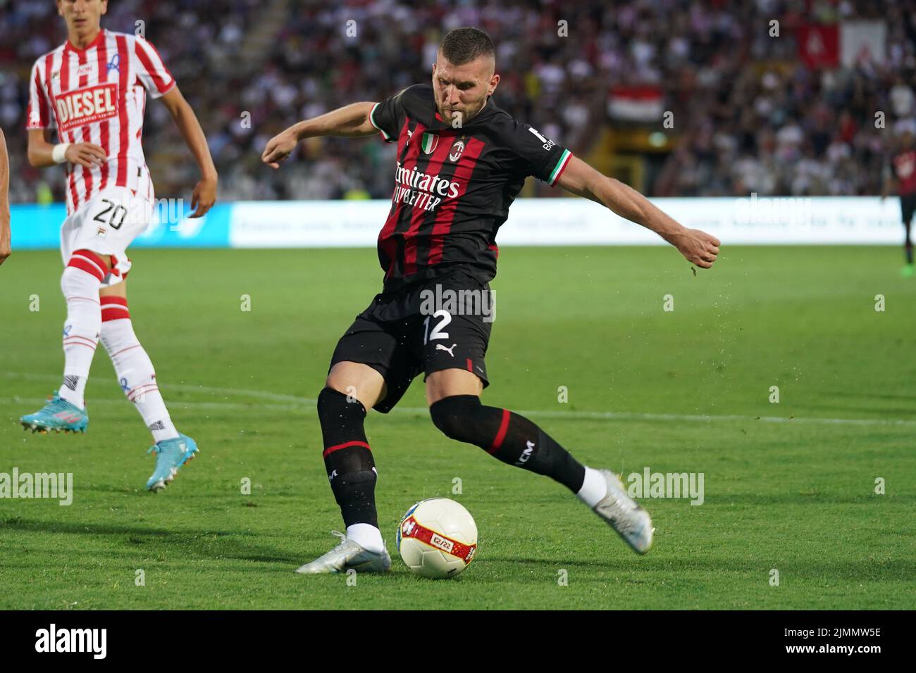 Ante Rebic, AC Milan Vicenza, Agosto 6th 2022, Stadio Romeo menti lr Vicenza vs AC Milan Foto Luca Taddeo / Insidefoto SOLO ITALIA Foto Stock