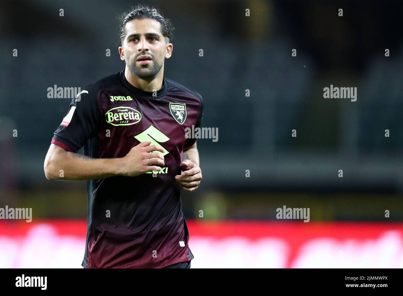 Ricardo Rodriguez del Torino FC si presenta durante la partita della Coppa Italia tra Torino FC e Palermo FC allo Stadio Olimpico il 6 agosto 2022 a Torino. Foto Stock