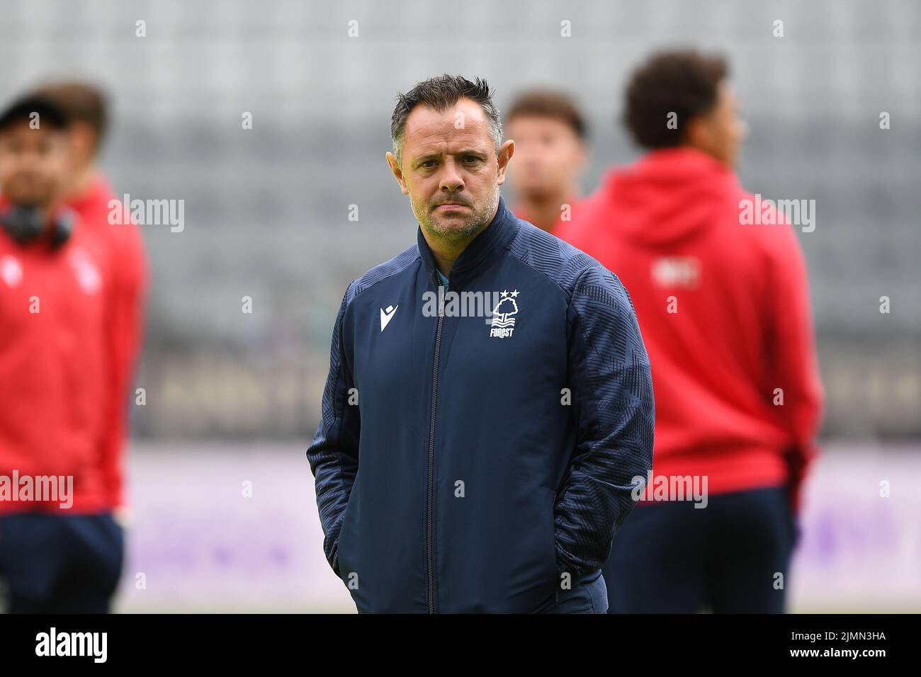 Nottingham ForestÕs Andy Reid durante la partita della Premier League tra Newcastle United e Nottingham Forest al St. James's Park, Newcastle sabato 6th agosto 2022. (Credit: Jon Hobley | MI News) Foto Stock