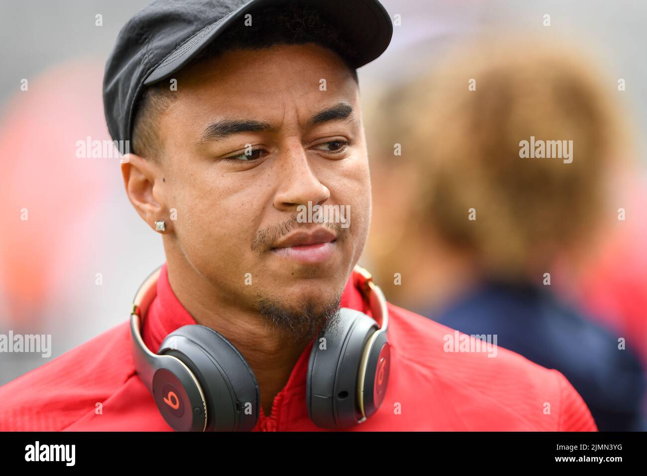 Jesse Lingard di Nottingham Forest durante la partita della Premier League tra Newcastle United e Nottingham Forest a St. James's Park, Newcastle sabato 6th agosto 2022. (Credit: Jon Hobley | MI News) Foto Stock