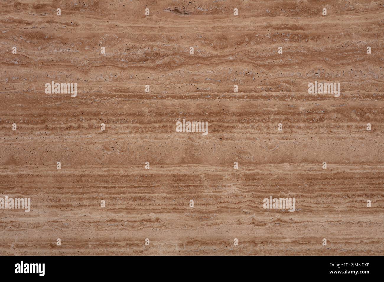 Texture novo travertino, sfondo marrone chiaro per interni eleganti. Foto Stock