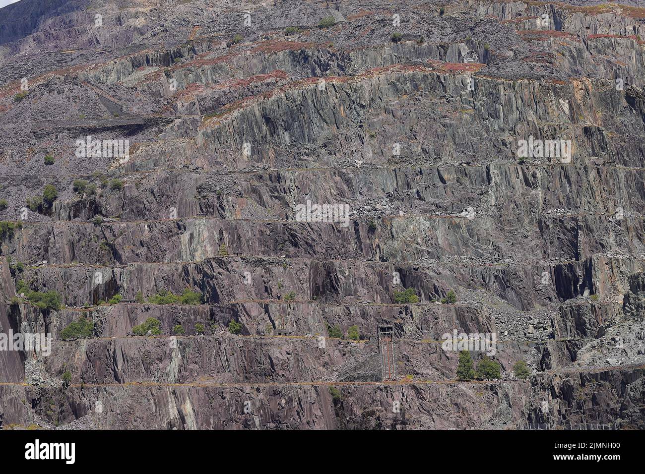 Dinorwig Hydroelectric Power Station conosciuta come Electric Mountain a Llanberis, Galles del Nord, Regno Unito Foto Stock