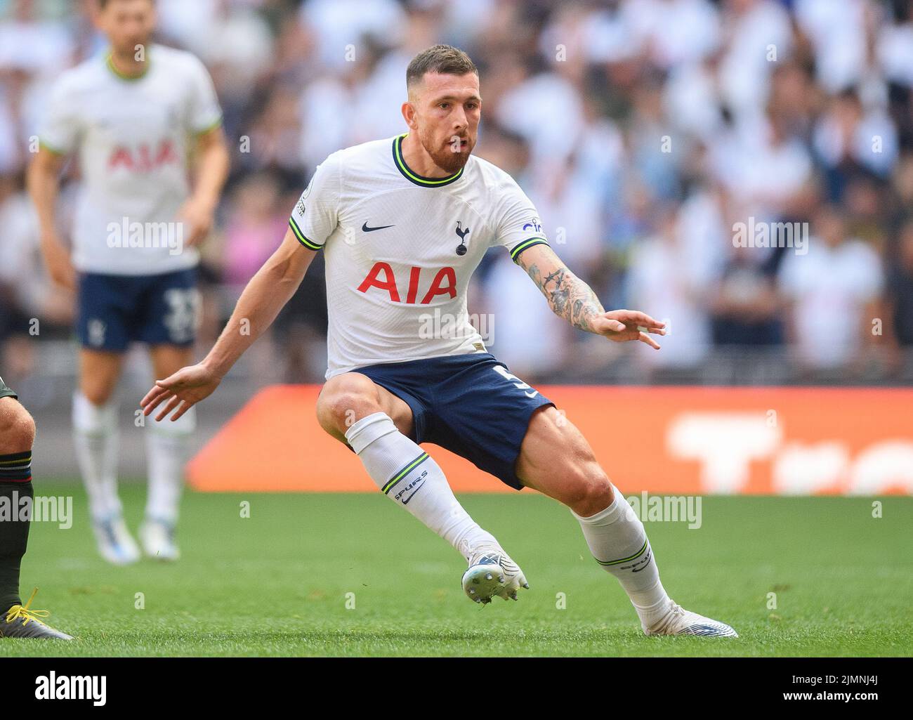 06 ago 2022 - Tottenham Hotspur v Southampton - Premier League - Tottenham Hotspur Stadium Tottenham's Pierre-Emile Hojbjerg durante la partita contro Southampton Picture Credit : © Mark Pain / Alamy Live News Foto Stock