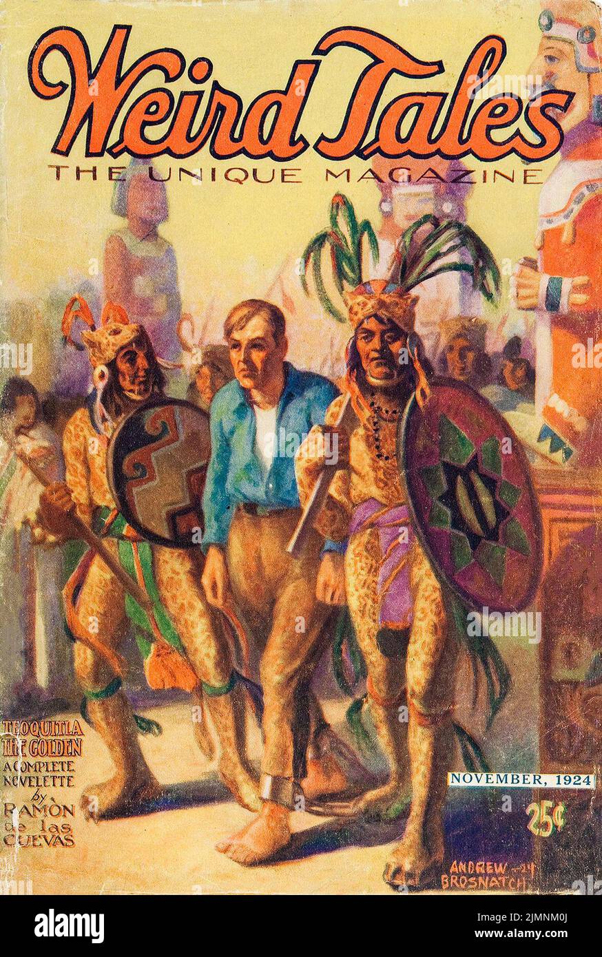 Cover of bizzarri Tales, November 1924, Volume 4, Number 3. Teoquitla l'Oro, di Ramòn de las Cuevas. Copertina di Andrew Brosnatch Foto Stock Cover of bizzarri Tales, November 1924, Volume 4, Number 3. Teoquitla l'Oro, di Ramòn de las Cuevas. Copertina di Andrew Brosnatch Foto Stock
