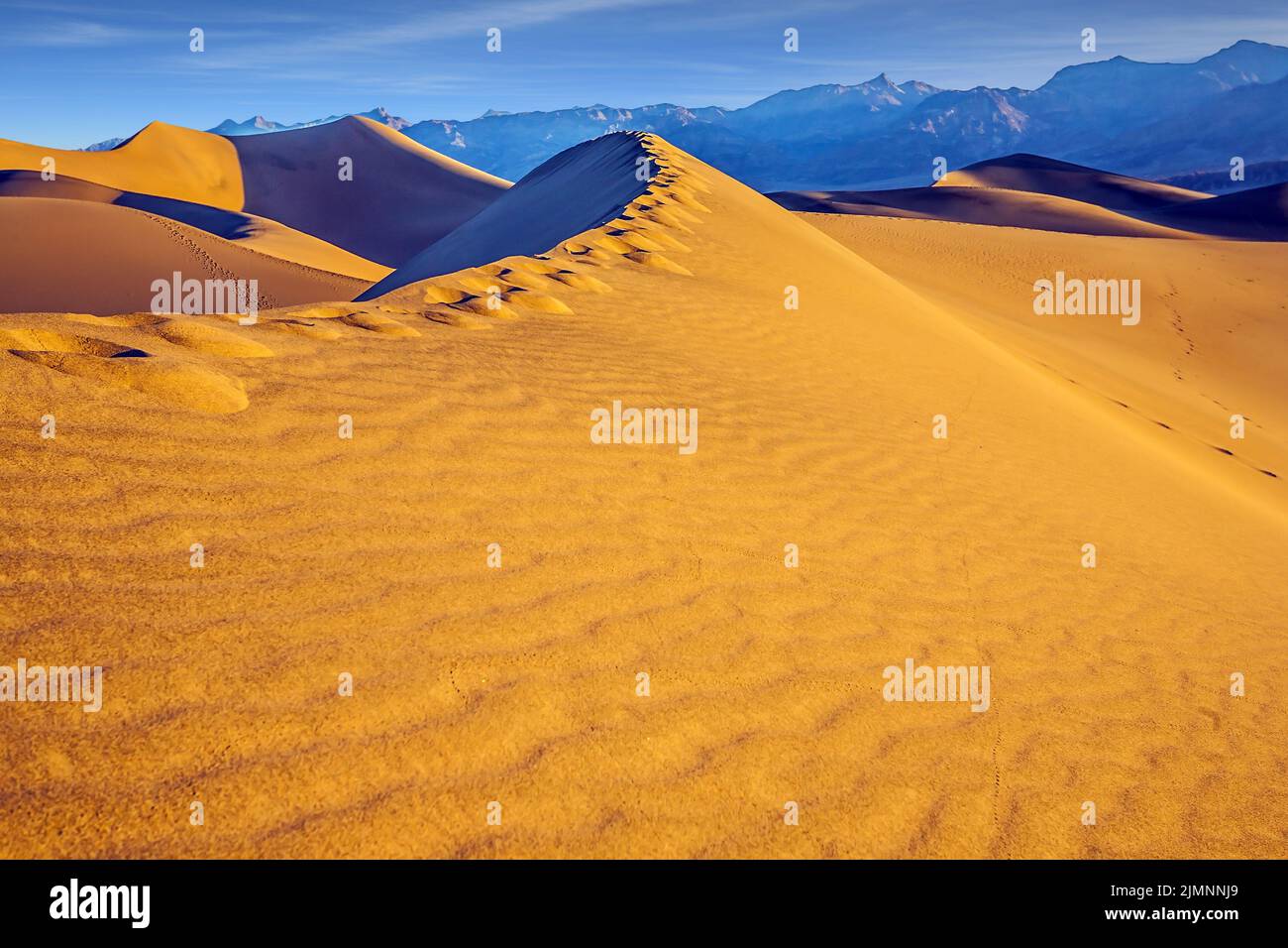 Le dune nella Valle della Morte Foto Stock