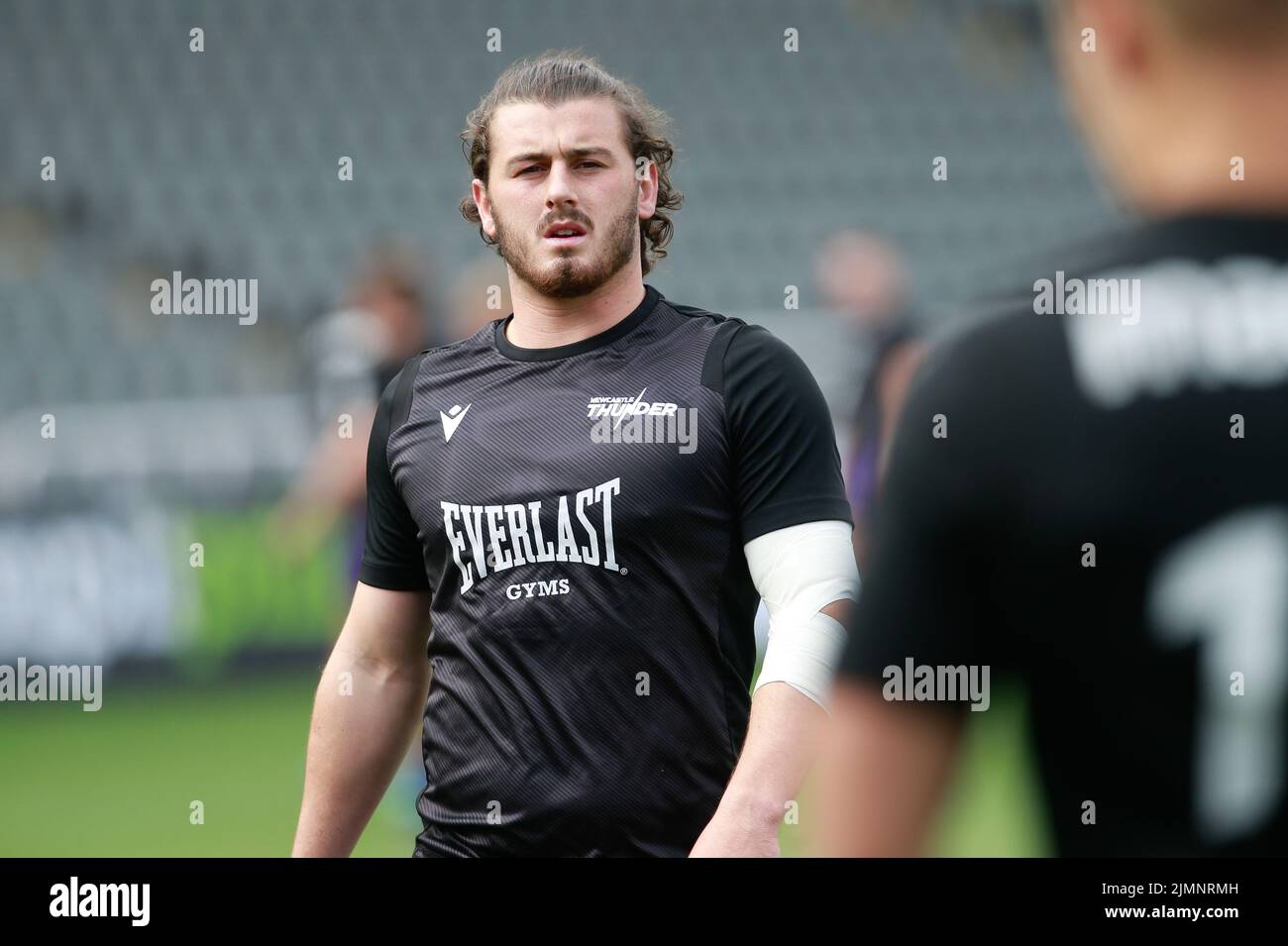 Craig Mullen di Newcastle Thunder prima della partita DEL campionato TRA Newcastle Thunder e London Broncos a Kingston Park, Newcastle domenica 7th agosto 2022. (Credit: Chris Lishman | MI News) Foto Stock