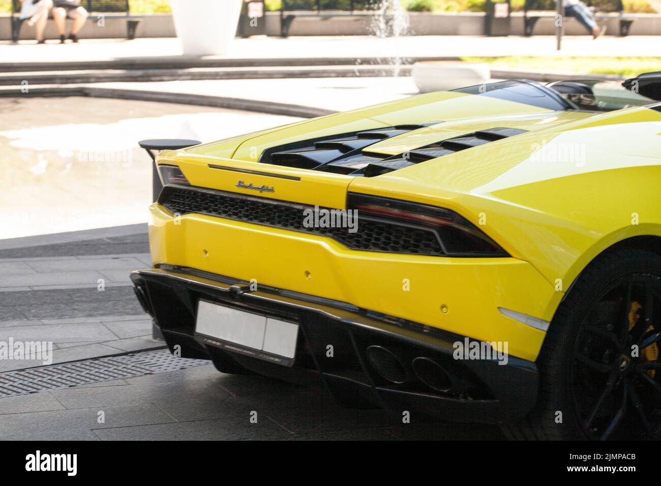 Mosca, Russia, luglio 31,2022: lamborghini parcheggiato nel centro commerciale della città di mosca. Foto Stock