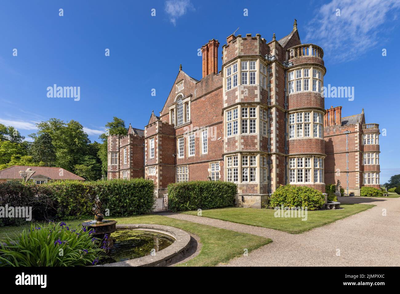 Burton Agnes Hall, una superba casa signorile elisabettiana del 17th ° secolo nell'East Riding of Yorkshire, Inghilterra, Regno Unito Foto Stock