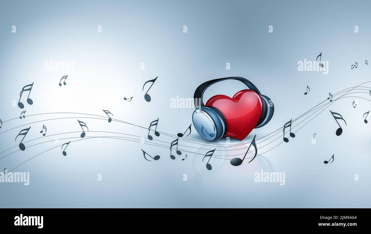 Background musicale concettuale Foto Stock