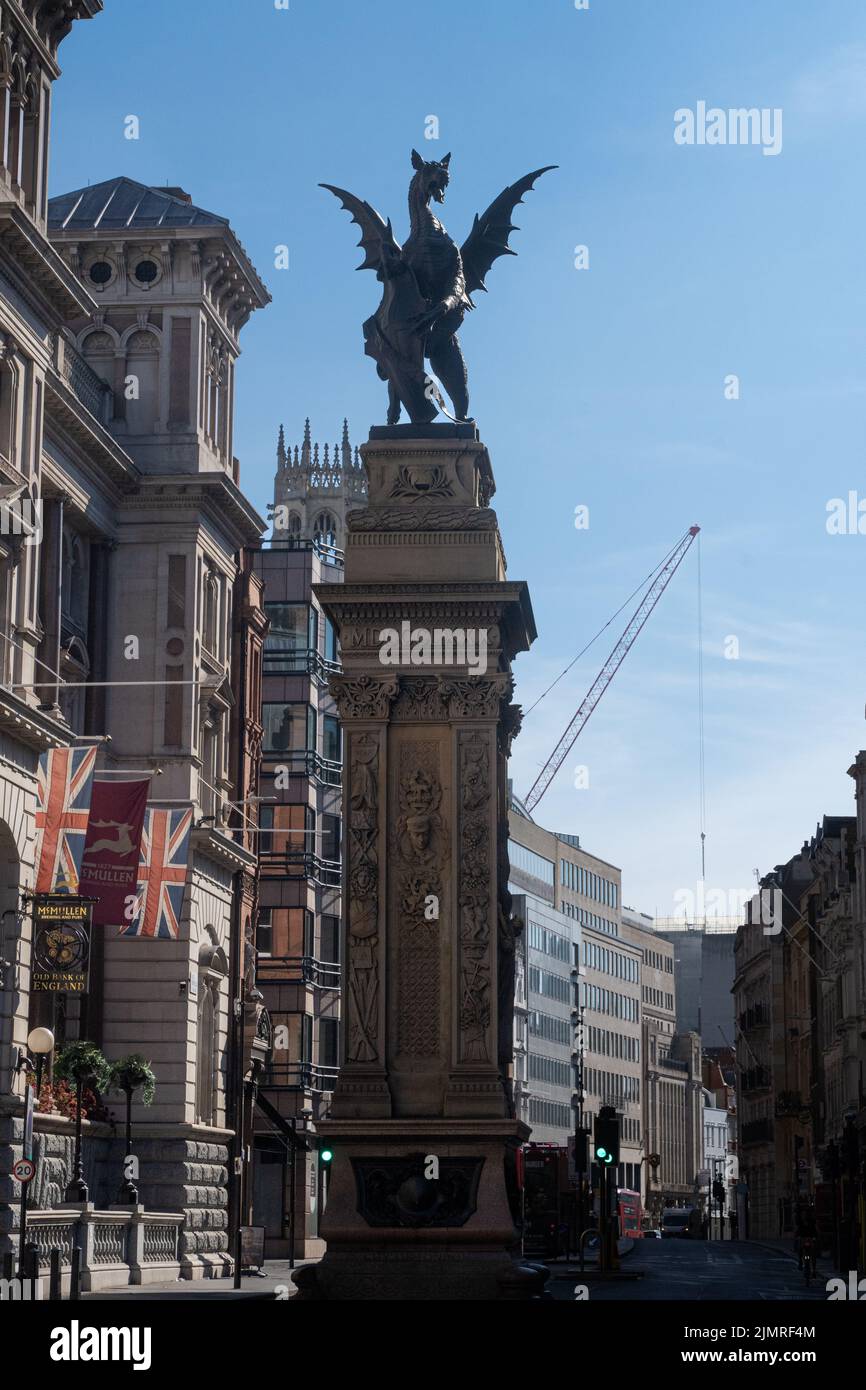 Temple Bar era il principale ingresso cerimoniale alla città di Londra dalla città di Westminster Foto Stock