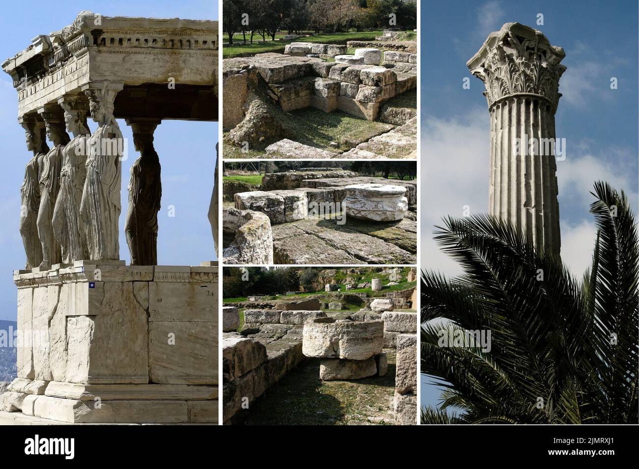 Atene. Simbolo della civiltà classica, una capitale affascinante con una forte personalità che unisce moderno e antico in un mix unico. Foto Stock