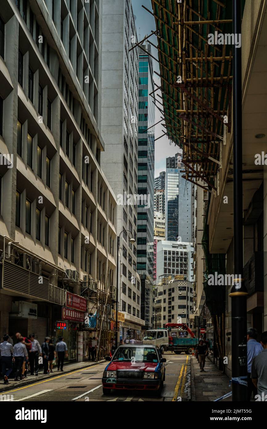 Immagine dell'alto edificio di Hong Kong Foto Stock