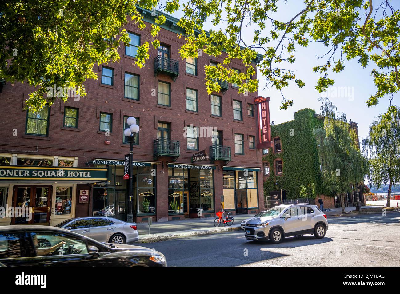 Seattle, WA, USA - 29 agosto 2021: Una città conosciuta, la capitale mondiale del caffè Foto Stock