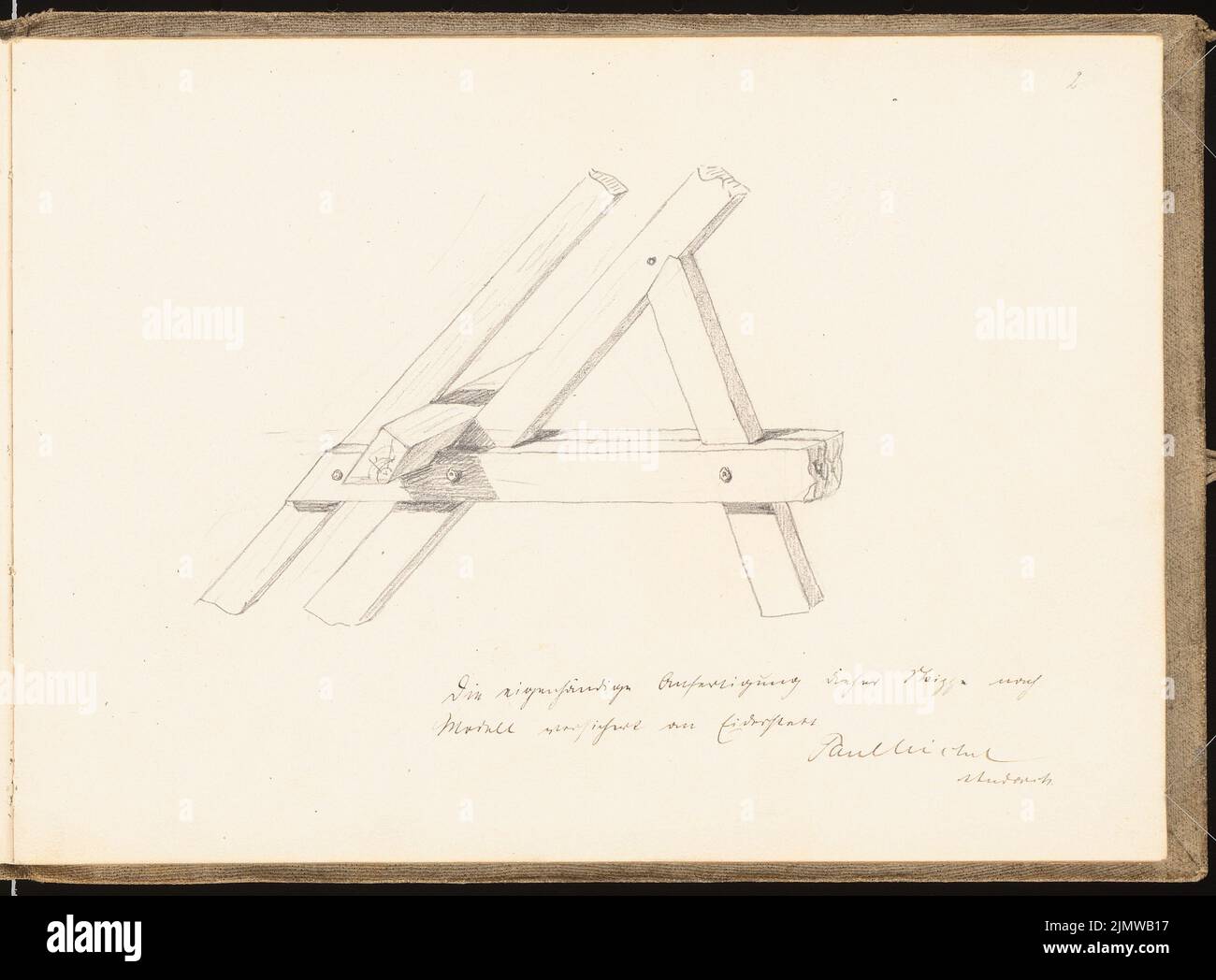 Michel Paul sen. (1877-1938), schizzbook. 1899 (1898-1898): fascio. Matita su carta, 18,7 x 25,3 cm (compresi i bordi di scansione) Michel Paul sen. (1877-1938): Skizzenbuch. 1899 Foto Stock