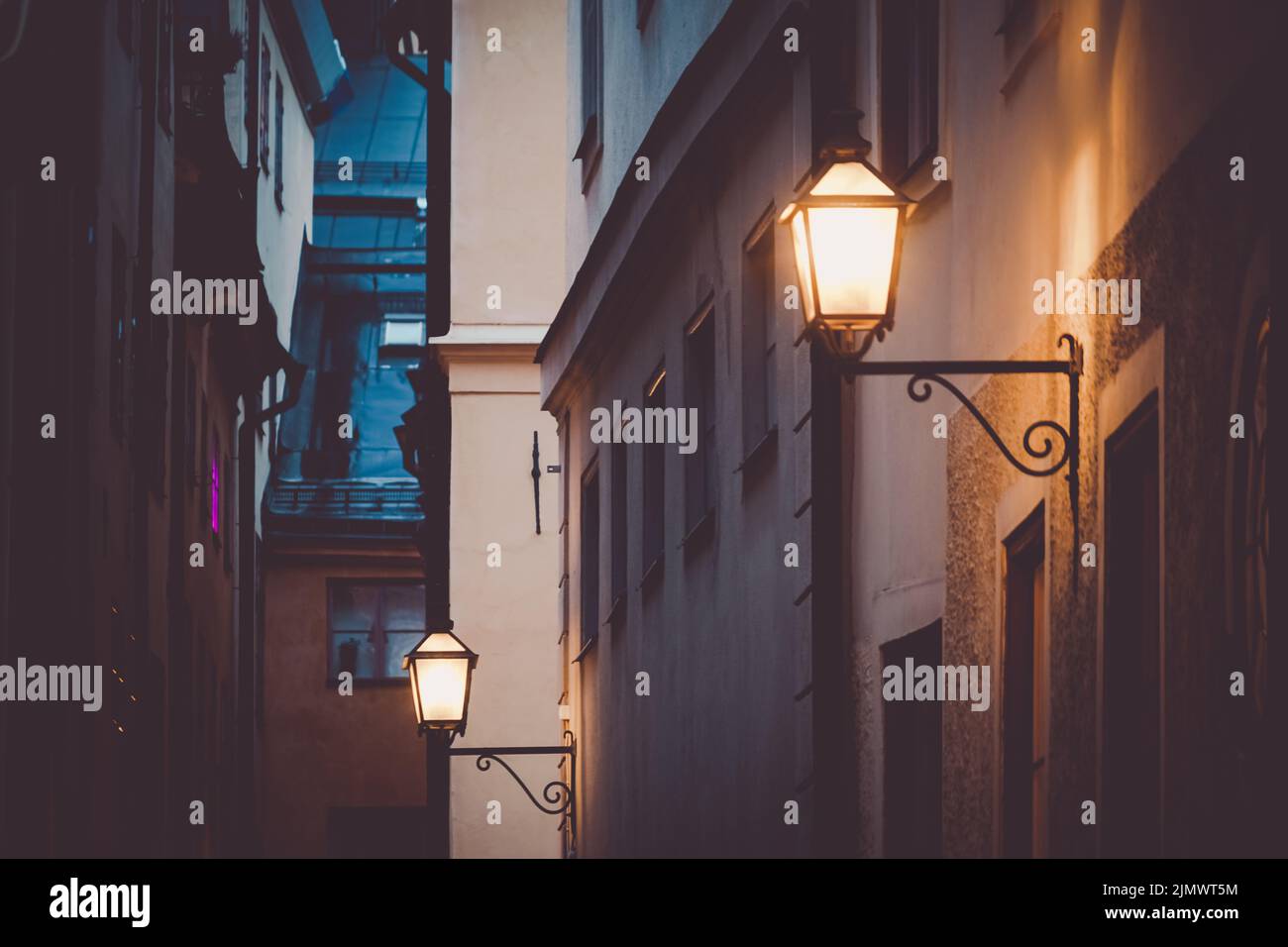 Stockholm Gumlastans Old Town Foto Stock