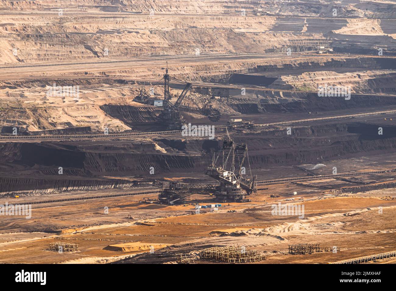 miniera di carbone marrone hambach in germania Foto Stock