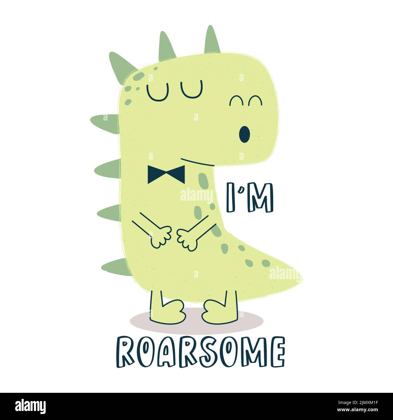 Roar Significa Che Ti Amo a Dinosauro Illustrazione Vettoriale