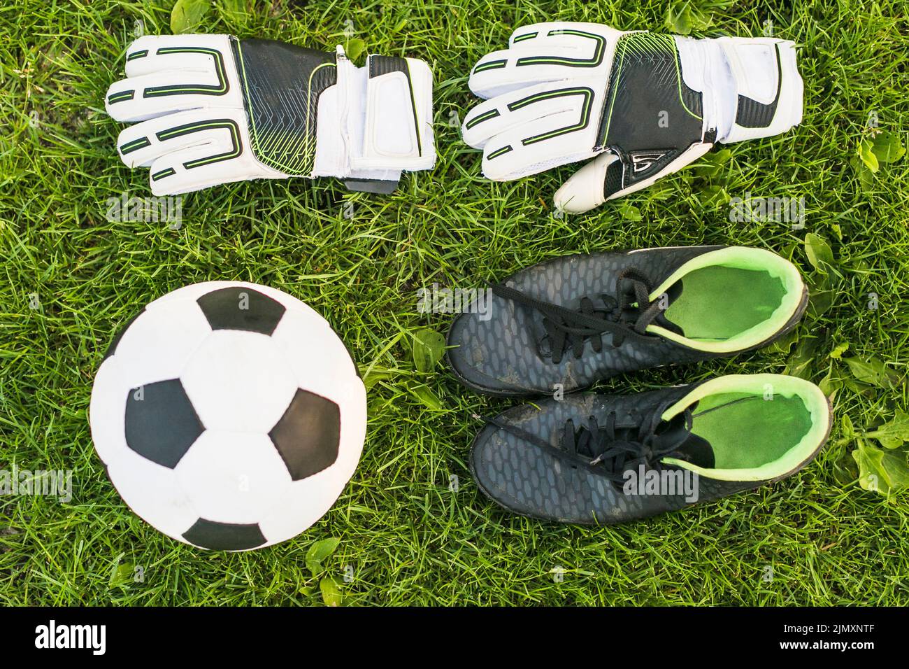 Equipaggiamento di calcio Foto Stock Equipaggiamento di calcio Foto Stock
