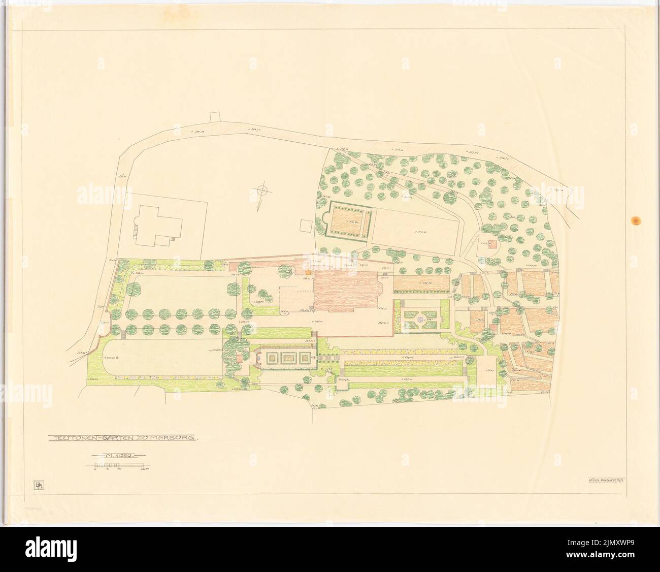 Gartenanlage lageplan 1 immagini e fotografie stock ad alta risoluzione