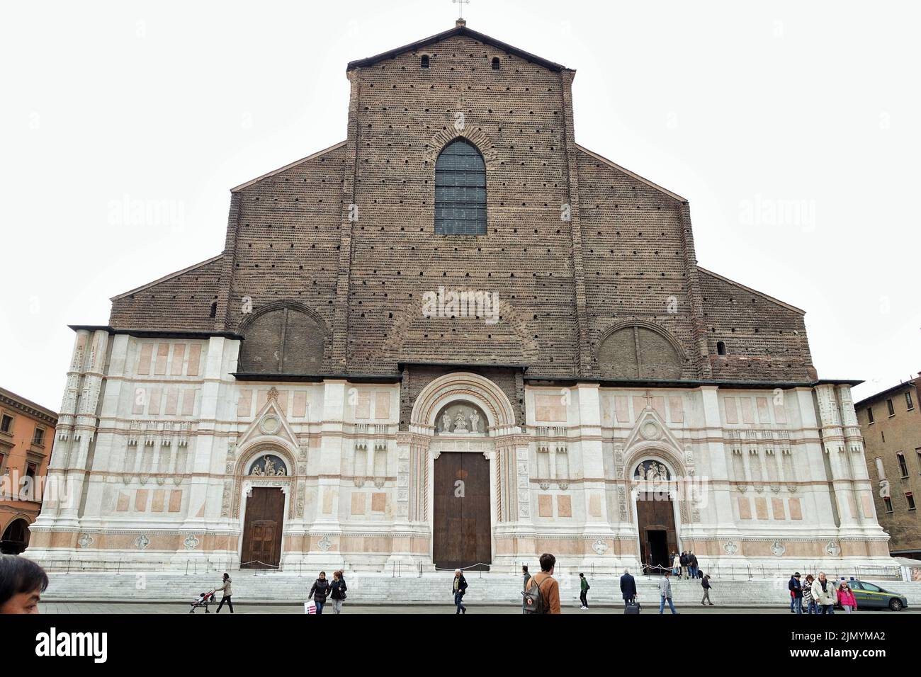 Basilica di San Petronio, Bologna, Emilia Romagna, Italia, Europa Foto Stock