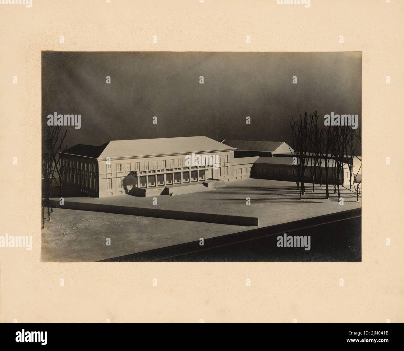 Böhmer Franz (1907-1943), Casa del Reich Propaganda Ministro Joseph Göbbels a Berlino-Mitte (senza dat.): Foto modello. Foto su carta, su cartone, 39,4 x 49,4 cm (compresi i bordi di scansione) Böhmer & Petrich : Haus des Reichspropagandaministers Joseph Göbbels, Berlin-Mitte Foto Stock