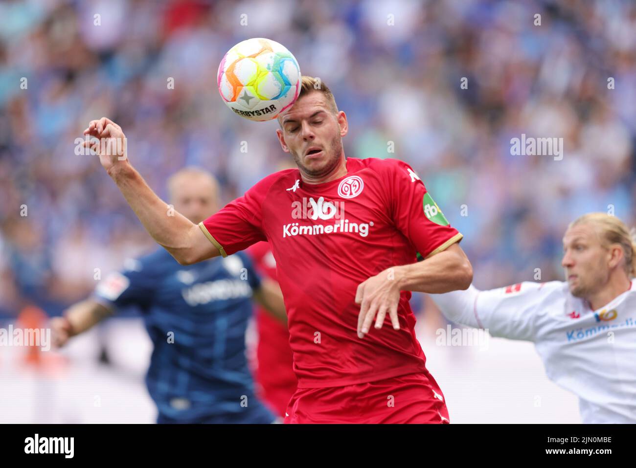 Primo : 08/06/2022, calcio, campionato 1st, Bundesliga 1st, Stagione 2022/2023, VfL Bochum - FSV Mainz 1: 2 Maxim Leitsch, FSV Foto Stock