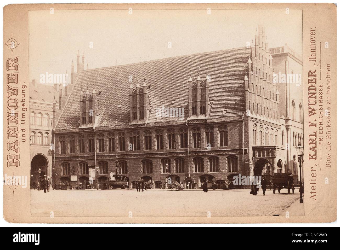 Wunder, municipio di Hannover (senza dat.): Vista. Foto, 11,2 x 16,8 cm (compresi i bordi di scansione) Under: Rathaus di Hannover (ohne DAT.) Foto Stock